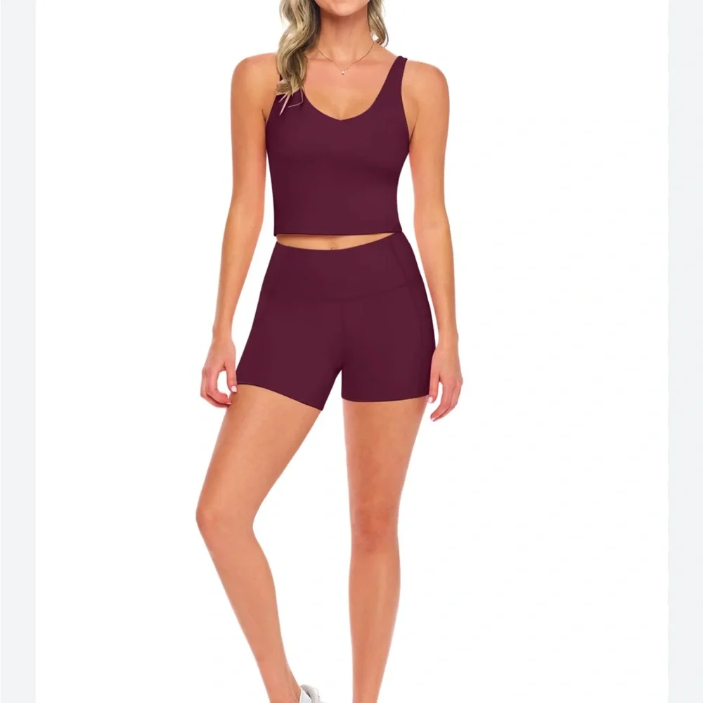 VELOCITY Racerback Tank & Shorts 2-Pc Set - Picture 1 of 12